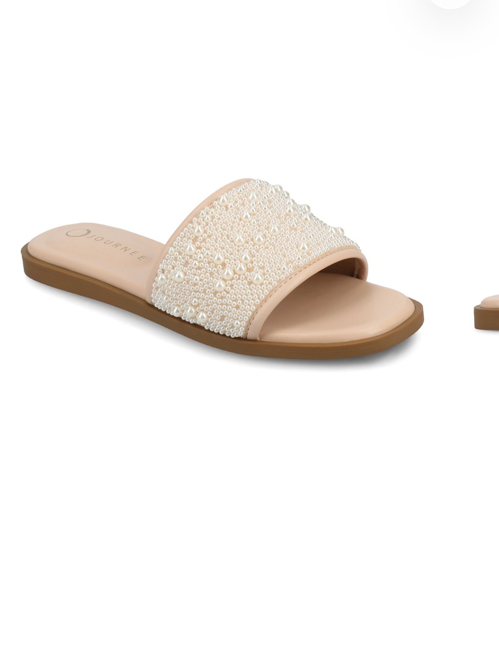 Journee Collection Pearl Nude Sandal